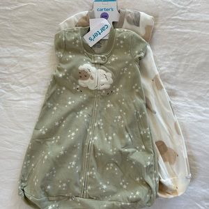 NWT Carter's 2-Pack Unisex Baby Sleep Bags